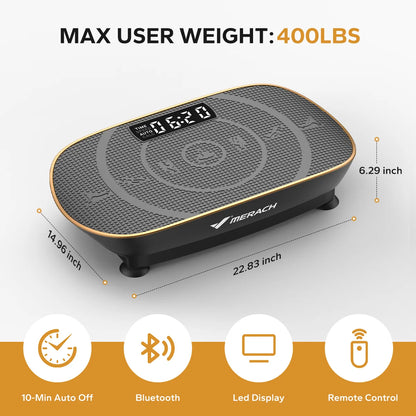 MERACH CV30 Vibration Plate – Full‑Body Training Device for Fat Burning, Muscle Building, Weight Loss & Body Shaping