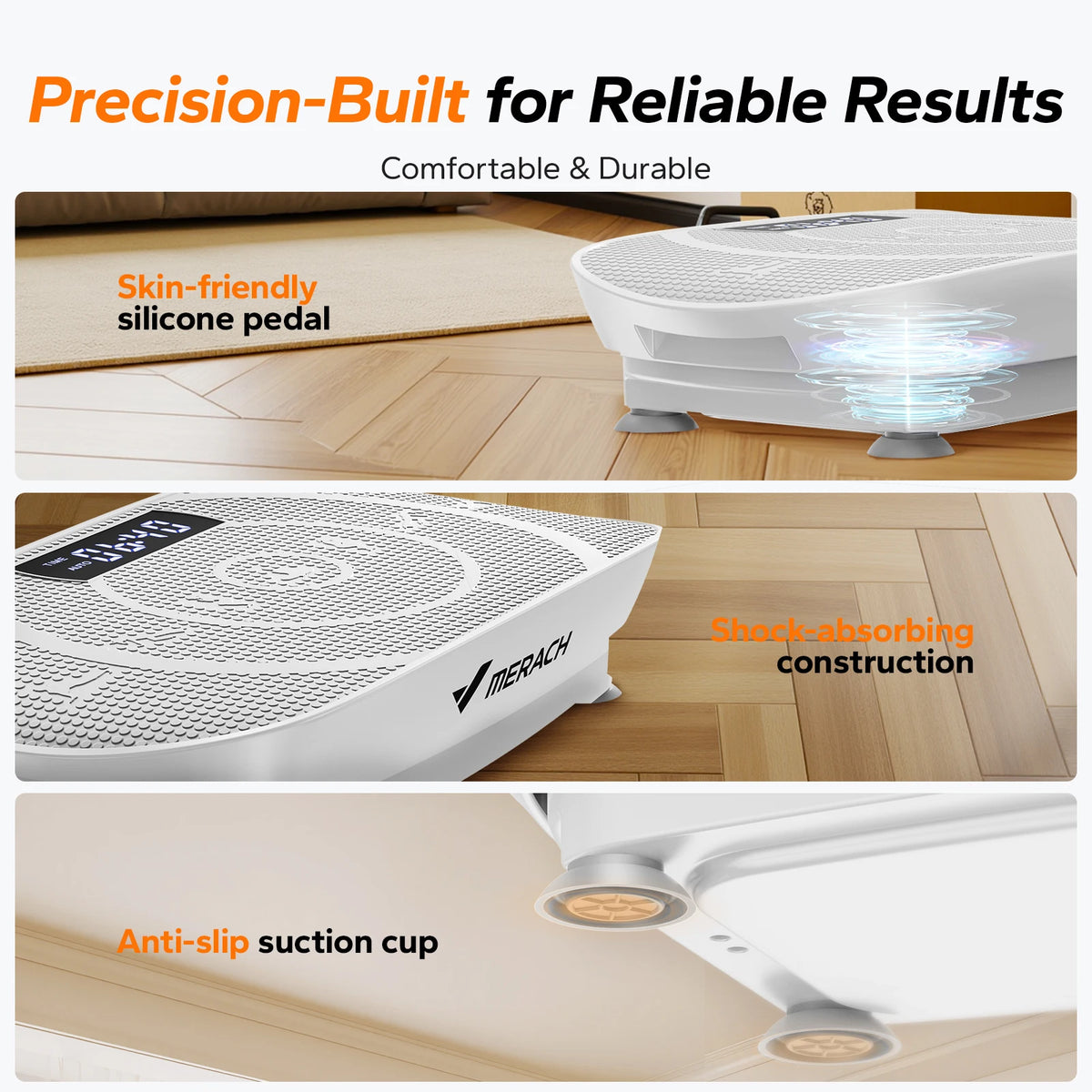 MERACH CV30 Vibration Plate – Full‑Body Training Device for Fat Burning, Muscle Building, Weight Loss & Body Shaping