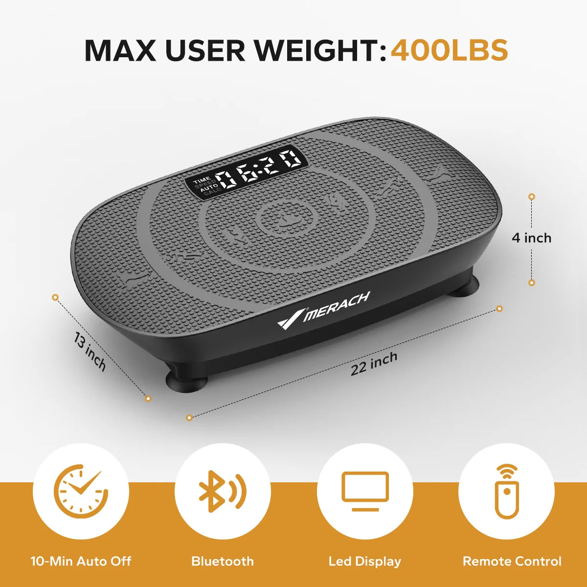 MERACH CV30 Vibration Plate – Full‑Body Training Device for Fat Burning, Muscle Building, Weight Loss & Body Shaping