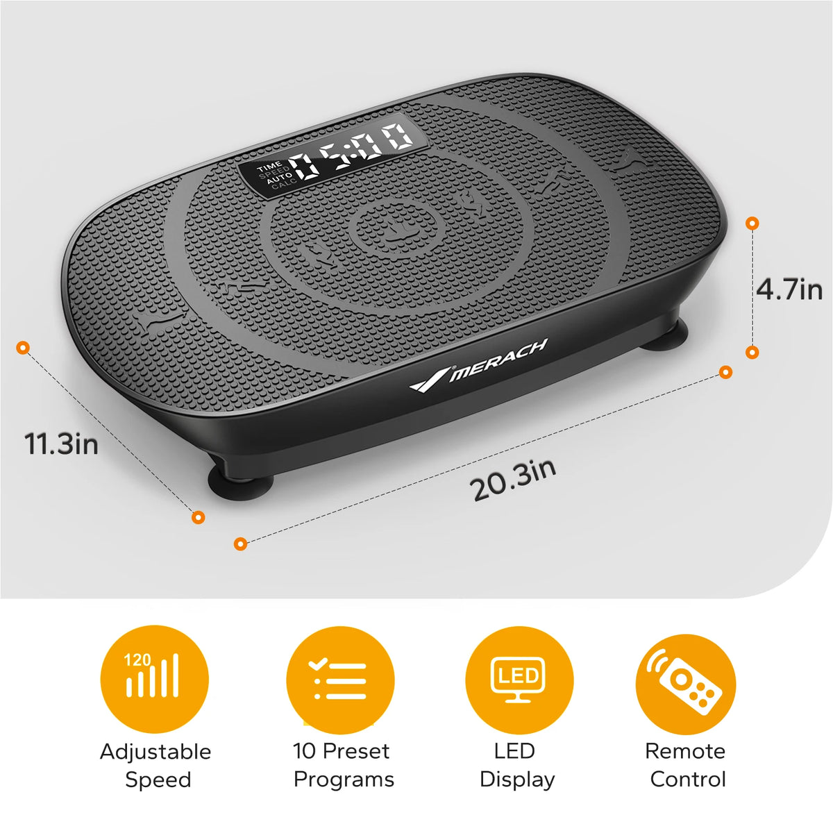 MERACH CV30 Vibration Plate – Full‑Body Training Device for Fat Burning, Muscle Building, Weight Loss & Body Shaping