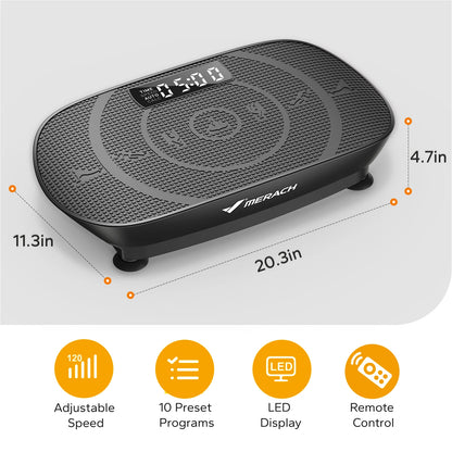 MERACH CV30 Vibration Plate – Full‑Body Training Device for Fat Burning, Muscle Building, Weight Loss & Body Shaping