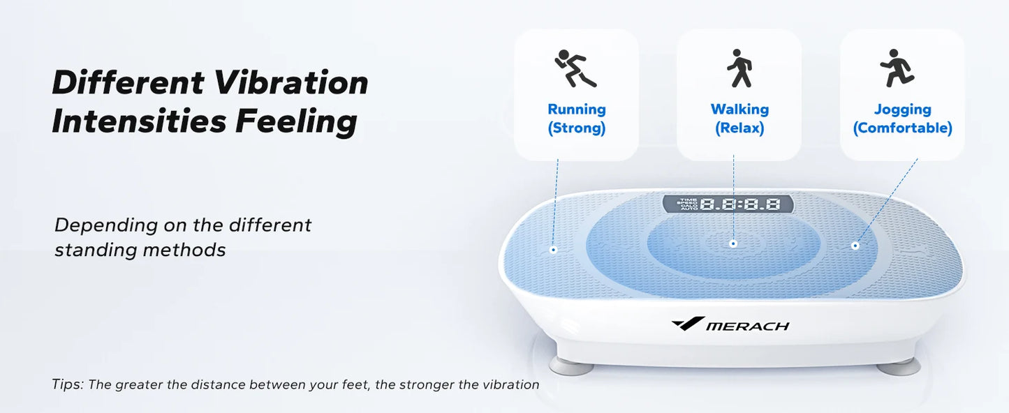 MERACH CV30 Vibration Plate – Full‑Body Training Device for Fat Burning, Muscle Building, Weight Loss & Body Shaping
