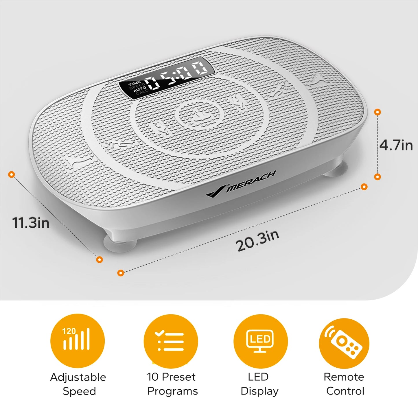 MERACH CV30 Vibration Plate – Full‑Body Training Device for Fat Burning, Muscle Building, Weight Loss & Body Shaping
