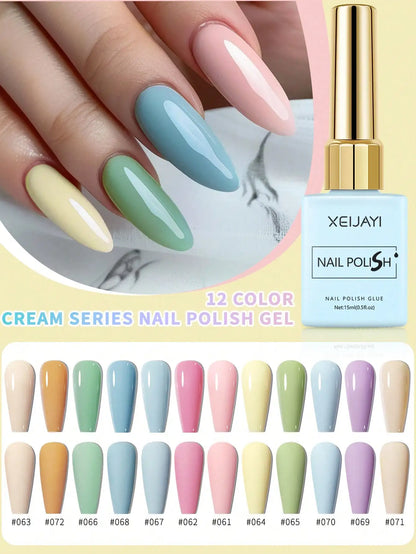2025 Macaron Gel Polish Set – 12 Trendy Shades with Long‑Lasting, Chip‑Resistant Wear for Perfect Home Manicures