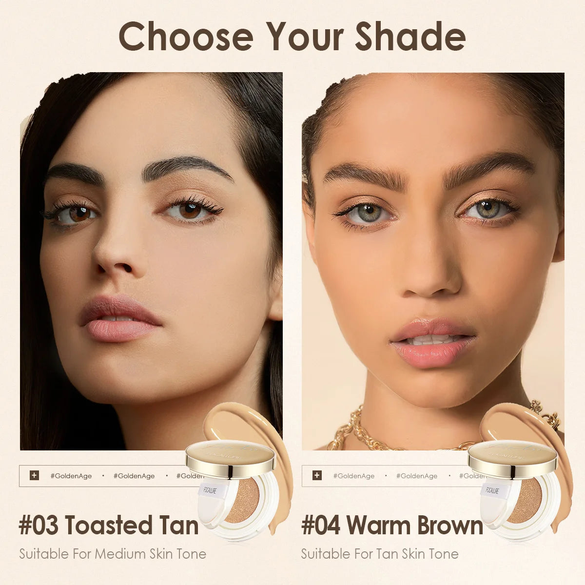FOCALLURE Air Cushion Foundation – Waterproof Matte Base with Poreless, High‑Coverage Finish