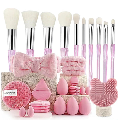 33‑Piece Beauty Sponge Set – Full Collection of Large & Small Blending Sponges for Flawless Makeup Application & Easy Removal