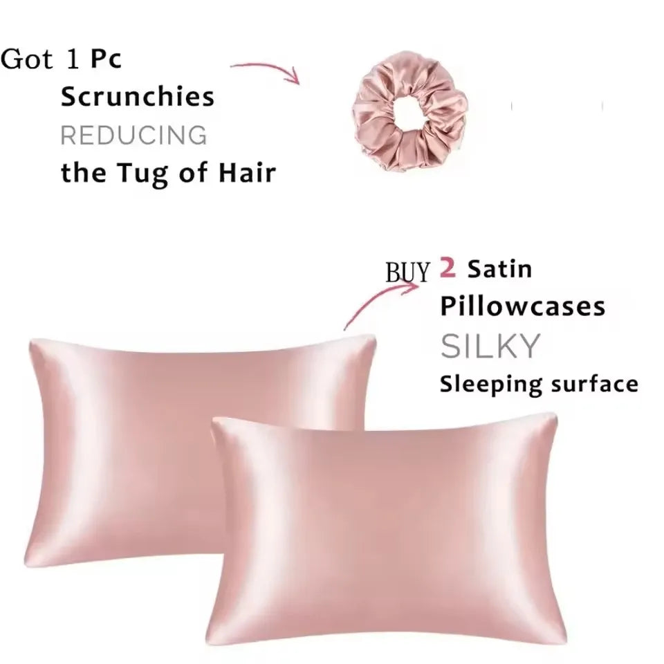Kuup Silky Satin Pillowcase – Luxury Hair & Skin Beauty Pillow Cover, Ultra‑Soft & Comfortable Home Décor