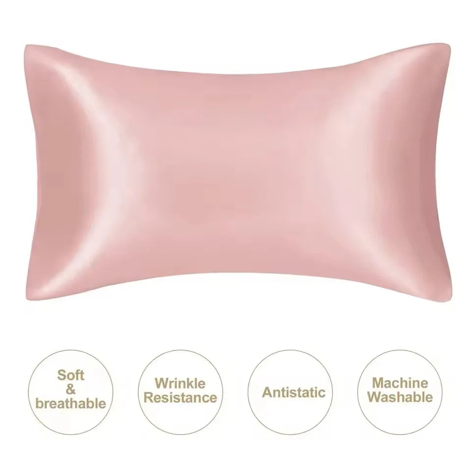 Kuup Silky Satin Pillowcase – Luxury Hair & Skin Beauty Pillow Cover, Ultra‑Soft & Comfortable Home Décor