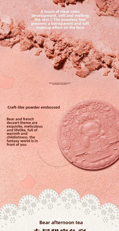 Flower Knows Sweetie Bear Blush – Silk‑Satin Vegan Cheek Powder for a Natural Matte Finish