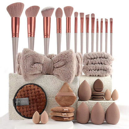 33‑Piece Beauty Sponge Set – Full Collection of Large & Small Blending Sponges for Flawless Makeup Application & Easy Removal