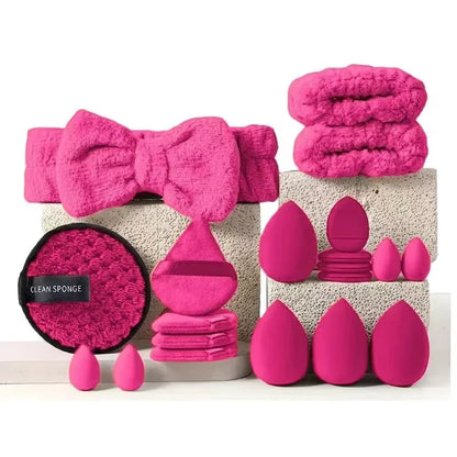 20/40‑Piece Pink Makeup Brush Kit – Complete Soft Brush Set with Beauty Blender, Perfect for Birthday, Christmas & New Year Gifts