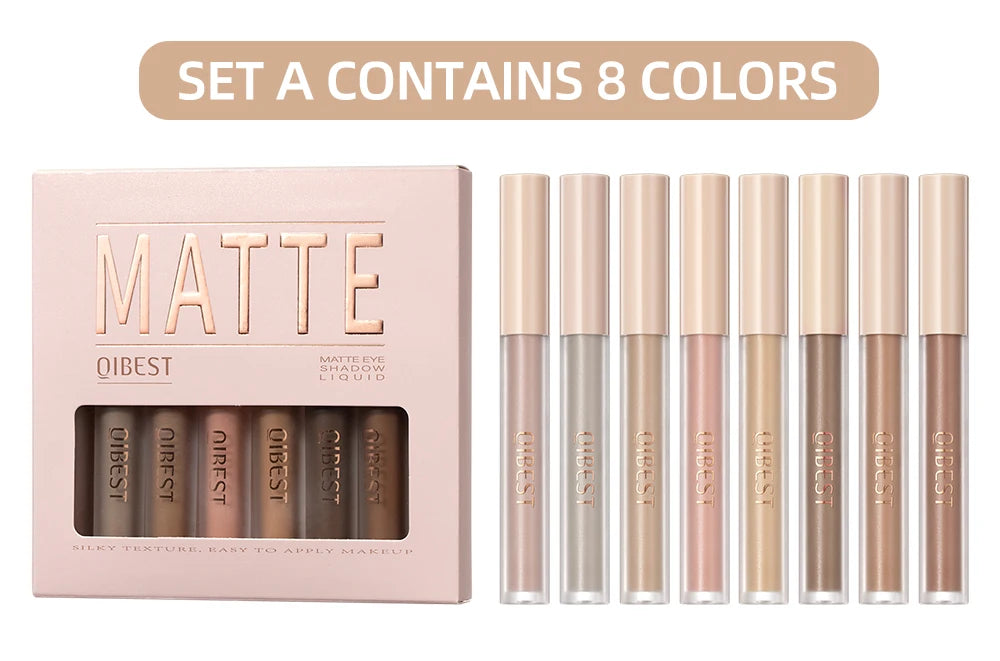 8‑Color Eyeshadow Palette – Long‑Wear, Waterproof & Effortlessly Blendable