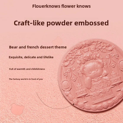Flower Knows Sweetie Bear Blush – Silk‑Satin Vegan Cheek Powder for a Natural Matte Finish