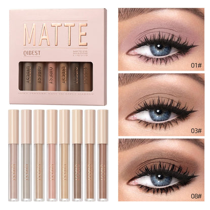 8‑Color Eyeshadow Palette – Long‑Wear, Waterproof & Effortlessly Blendable
