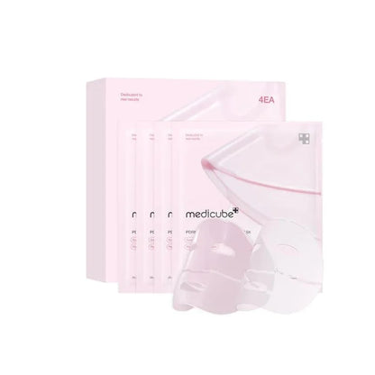 Medicube Pink Gel Mask (4‑Pack) – Authentic Korean Hydrating & Firming Facial Treatment