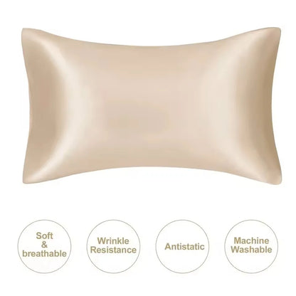 Kuup Silky Satin Pillowcase – Luxury Hair & Skin Beauty Pillow Cover, Ultra‑Soft & Comfortable Home Décor