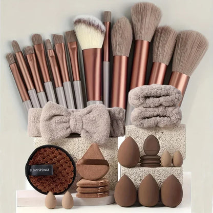 20/40‑Piece Pink Makeup Brush Kit – Complete Soft Brush Set with Beauty Blender, Perfect for Birthday, Christmas & New Year Gifts
