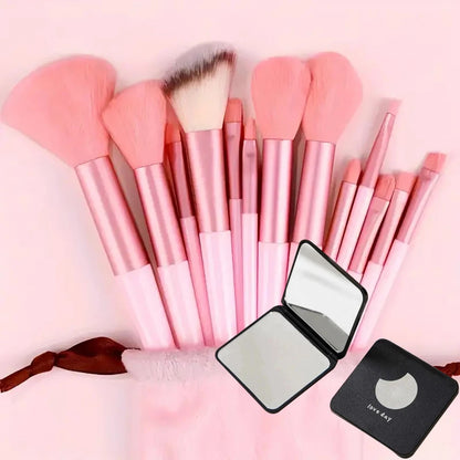 20/40‑Piece Pink Makeup Brush Kit – Complete Soft Brush Set with Beauty Blender, Perfect for Birthday, Christmas & New Year Gifts