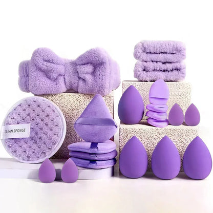33‑Piece Beauty Sponge Set – Full Collection of Large & Small Blending Sponges for Flawless Makeup Application & Easy Removal