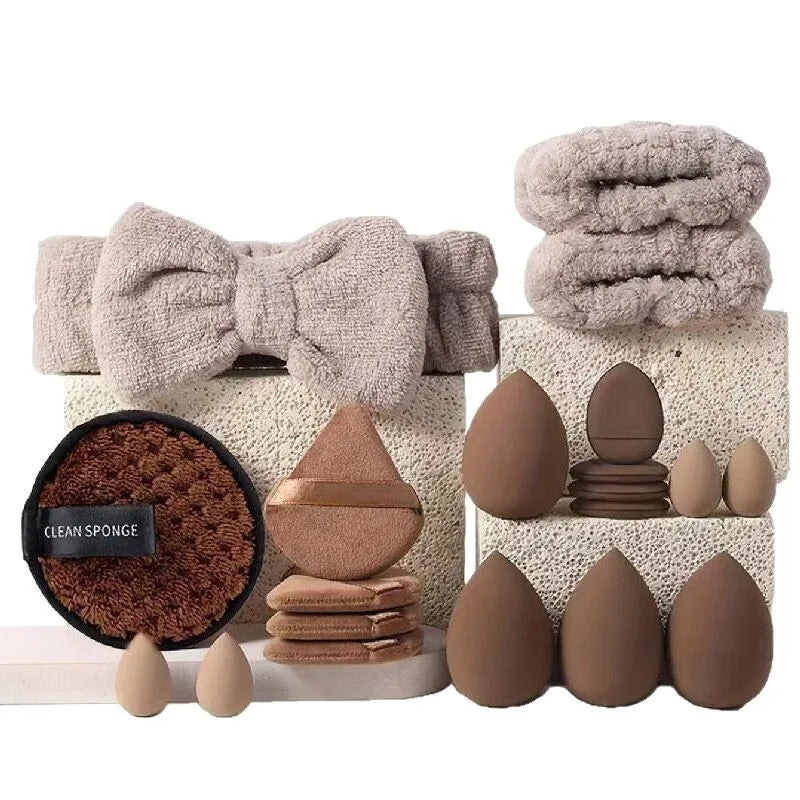 33‑Piece Beauty Sponge Set – Full Collection of Large & Small Blending Sponges for Flawless Makeup Application & Easy Removal