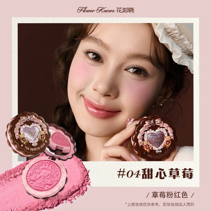 Flower Knows Sweetie Bear Blush – Silk‑Satin Vegan Cheek Powder for a Natural Matte Finish