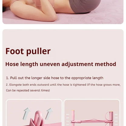 4‑Tube Yoga Pedal Puller – Premium Home Fitness Resistance Trainer for Full‑Body Strength & Stretching