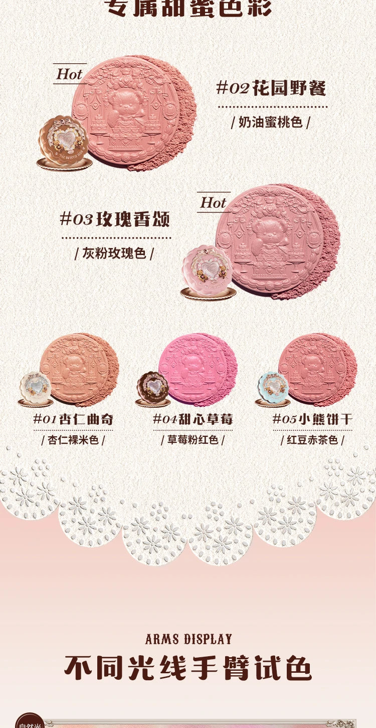 Flower Knows Sweetie Bear Blush – Silk‑Satin Vegan Cheek Powder for a Natural Matte Finish