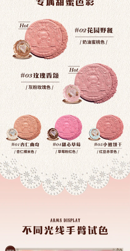 Flower Knows Sweetie Bear Blush – Silk‑Satin Vegan Cheek Powder for a Natural Matte Finish