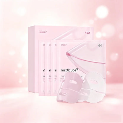 Medicube Pink Gel Mask (4‑Pack) – Authentic Korean Hydrating & Firming Facial Treatment