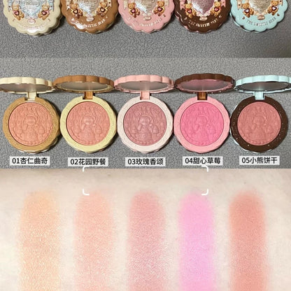 Flower Knows Sweetie Bear Blush – Silk‑Satin Vegan Cheek Powder for a Natural Matte Finish